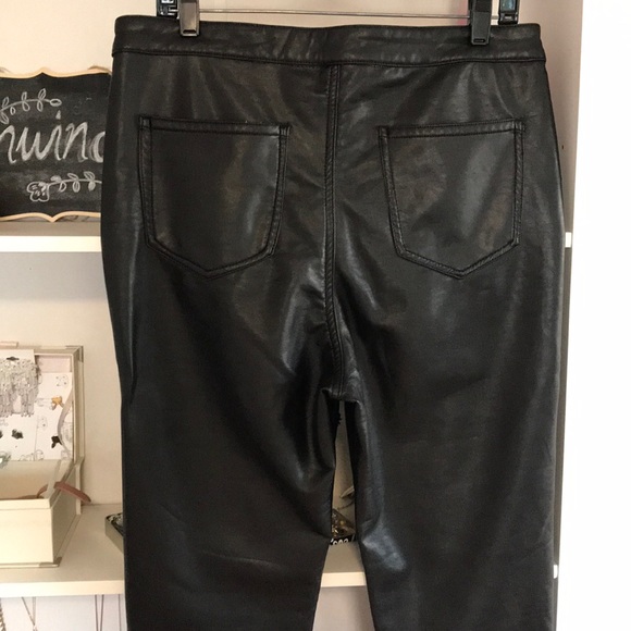 ASHLEY MASON High Rise Faux Leather Skinny Pants - Picture 8 of 10